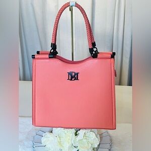 🌸Bagley Mischka Elegant Coral Handbag - NWT